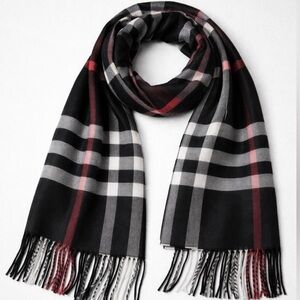 Plaid Scarf New Clara Clark designer checkered scarf